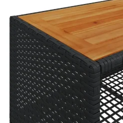 Loungesets-vidaXL - Loungeset - Zwart - Poly rattan