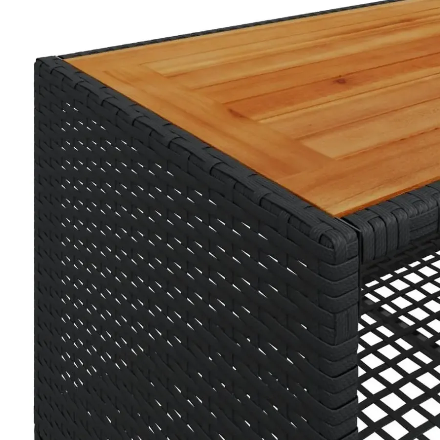Loungesets-vidaXL - Loungeset - Zwart - Poly rattan