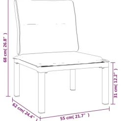 Loungesets-vidaXL - Loungeset - Zwart - Poly rattan