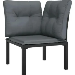 Loungesets-vidaXL - Loungeset - Zwart - Poly rattan
