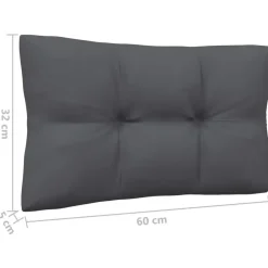 Loungebanken-vidaXL - Loungeset - Zwart - Grenenhout