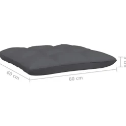 Loungebanken-vidaXL - Loungeset - Zwart - Grenenhout