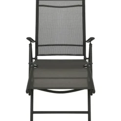 vidaXL - Loungeset - Zwart - Aluminium