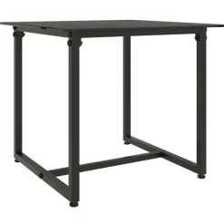 vidaXL - Loungeset - Zwart - Poly rattan - 3 stuks - Met kussens