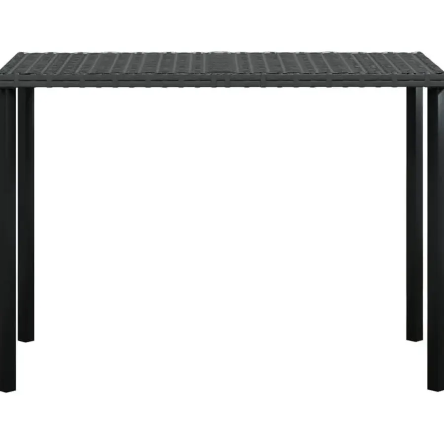 vidaXL - Loungeset (dinning) - Zwart - Poly rattan - 5 stuks - Met kussens