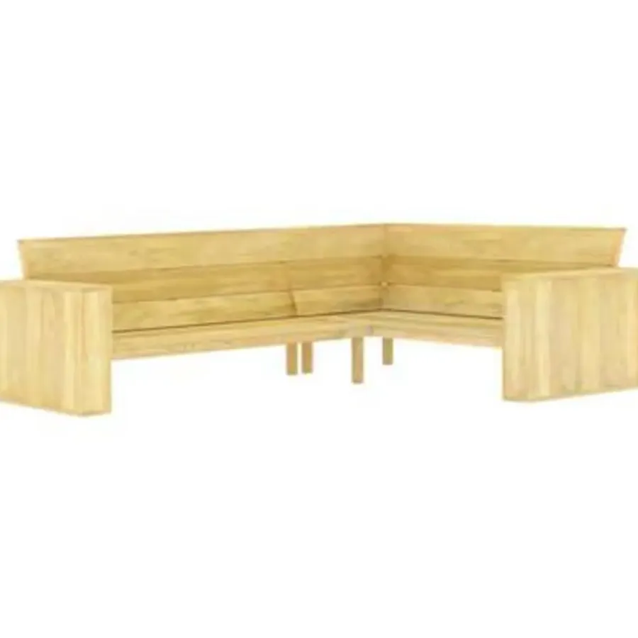 Loungesets|Loungesets-vidaXL - Loungeset Voor De Tuin - Bruin - Geïmpregneerd grenenhout