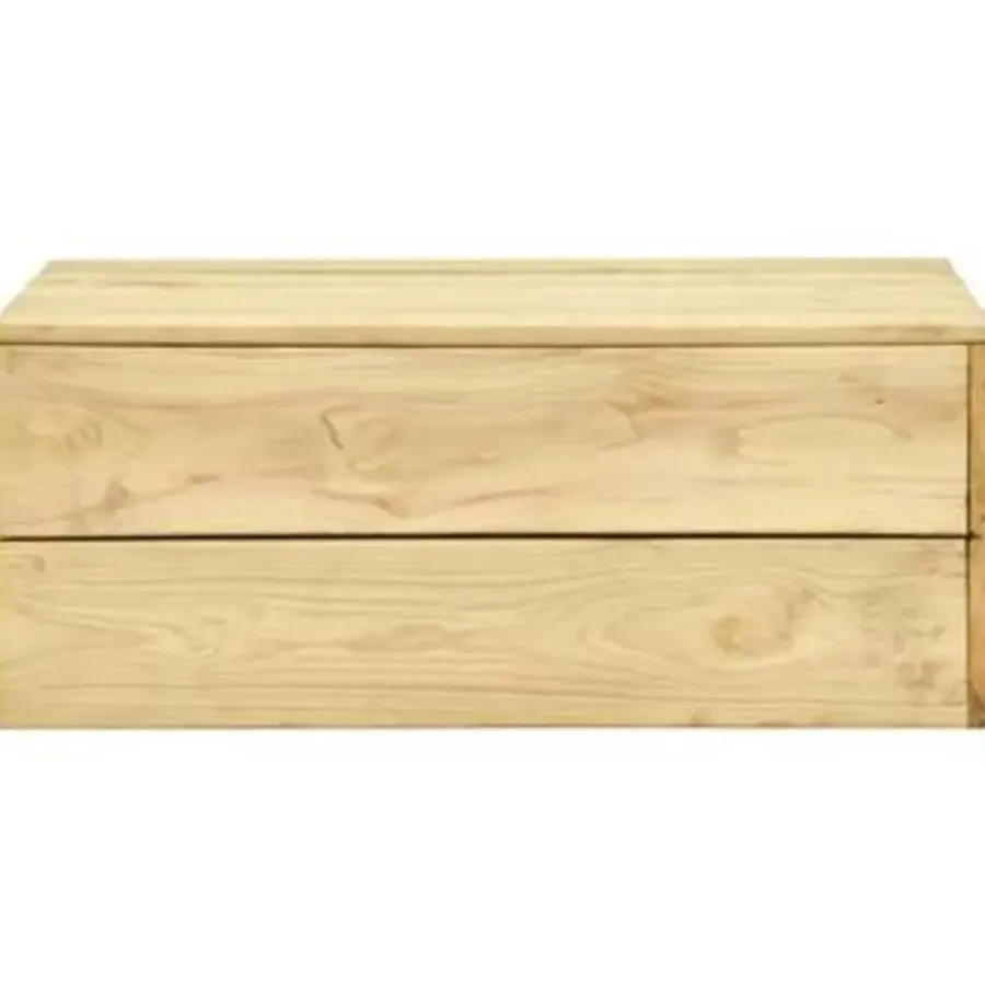 Loungesets|Loungesets-vidaXL - Loungeset Voor De Tuin - Bruin - Geïmpregneerd grenenhout