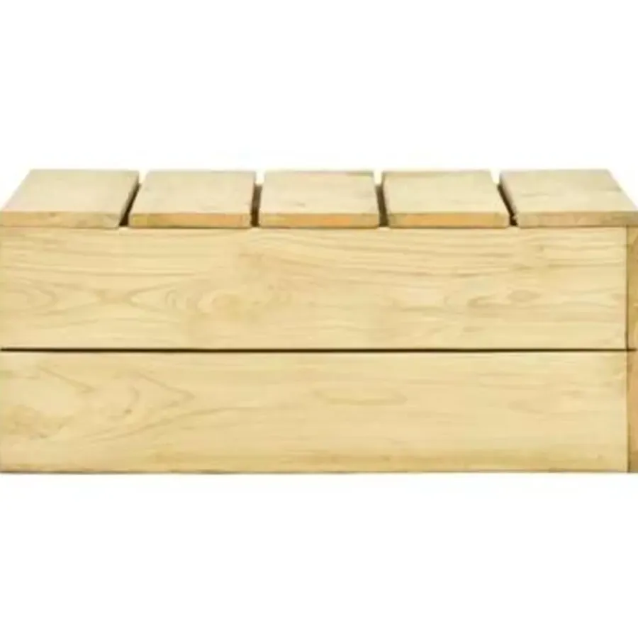 Loungesets|Loungesets-vidaXL - Loungeset Voor De Tuin - Bruin - Geïmpregneerd grenenhout
