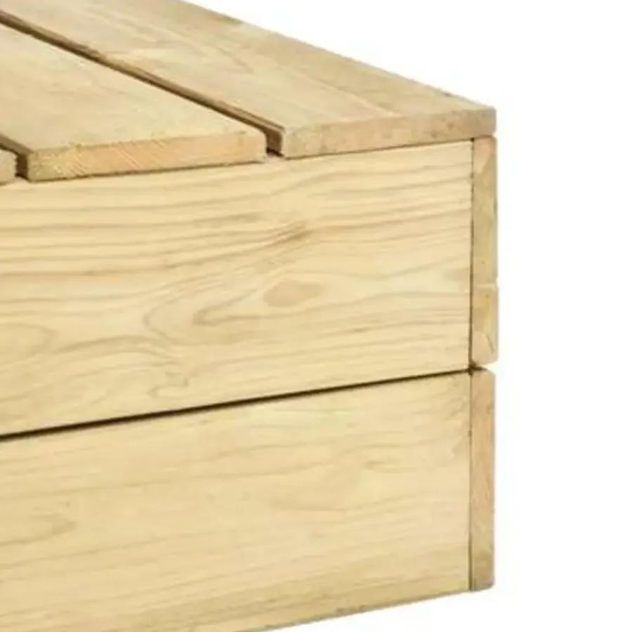 Loungesets|Loungesets-vidaXL - Loungeset Voor De Tuin - Bruin - Geïmpregneerd grenenhout