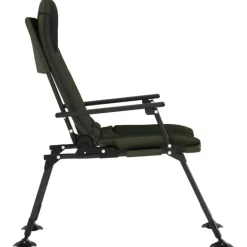 Kamperen En Outdoor-vidaXL - Loungestoel met armleuning - Groen - Staal