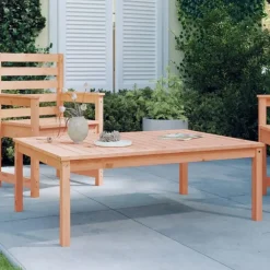 Tuintafels-vidaXL - Loungetafel - Naturel - Massief douglashout - 121x82,5x45 cm