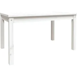 Tuintafels-vidaXL - Loungetafel - Wit - Massief grenenhout - 82,5x50,5x45 cm