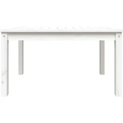 Tuintafels-vidaXL - Loungetafel - Wit - Massief grenenhout - 82,5x50,5x45 cm