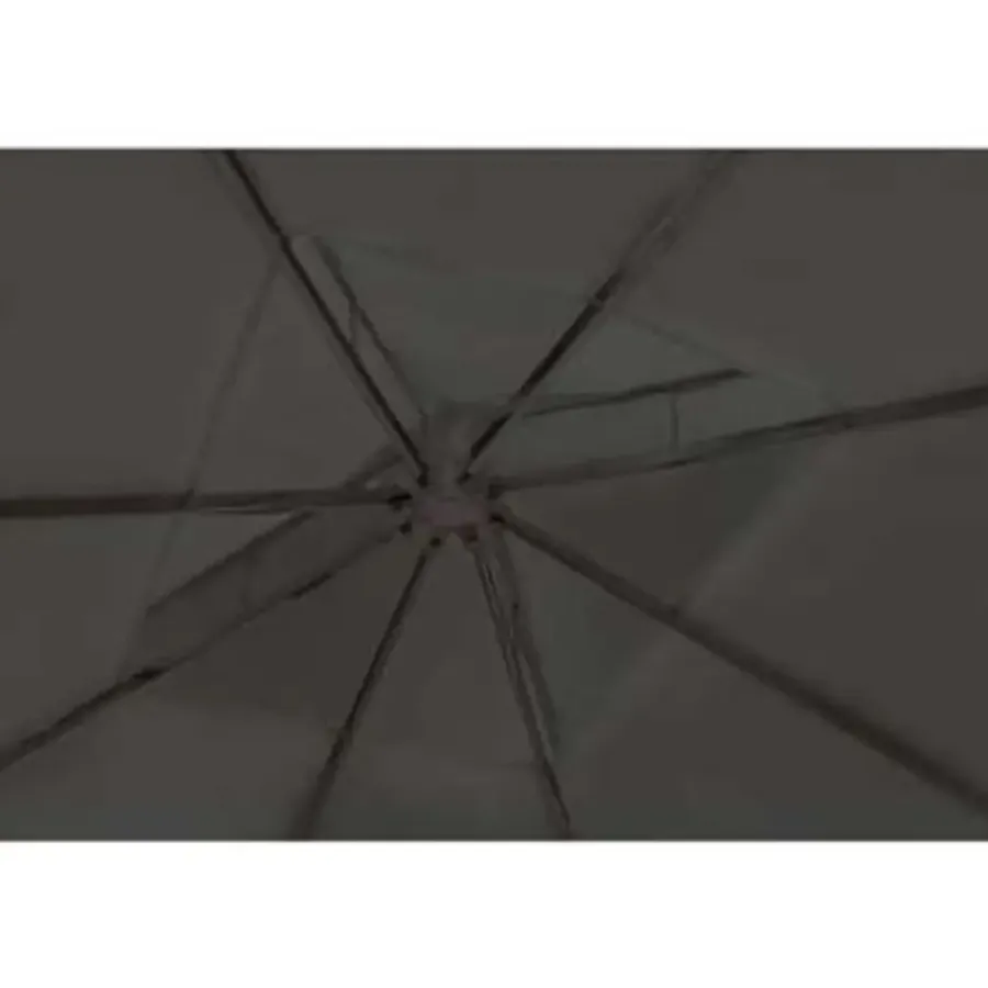 vidaXL - Luifel - Grijs - Stof - 3 x 4 m