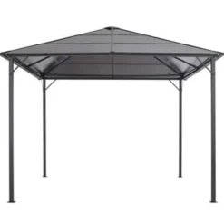 Terrasoverkappingen-vidaXL - Luifel - Zwart - Stof - 3 x 3 m