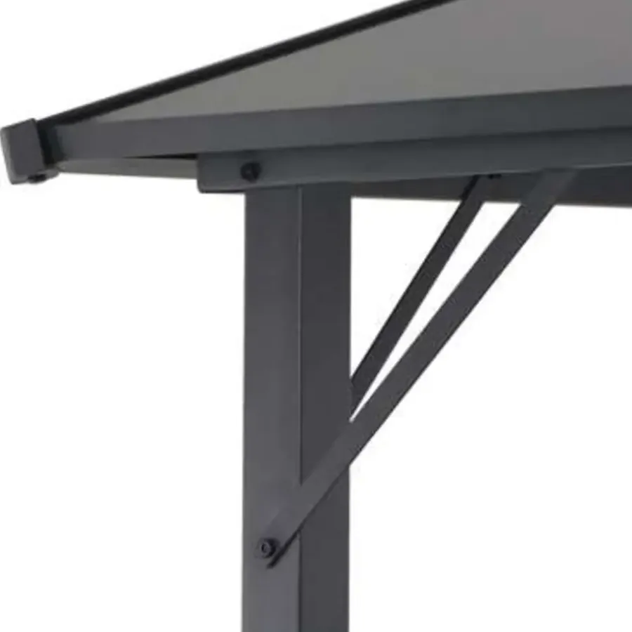 Terrasoverkappingen-vidaXL - Luifel - Zwart - Stof - 3 x 3 m