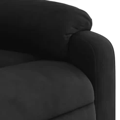 Fauteuils-vidaXL - Massagestoel - Zwart - Microvezel