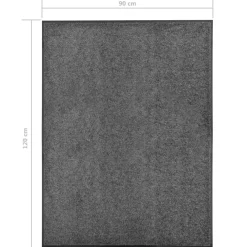 Deurmatten-vidaXL - Mat - Antraciet - Stof - 90 x 120 cm