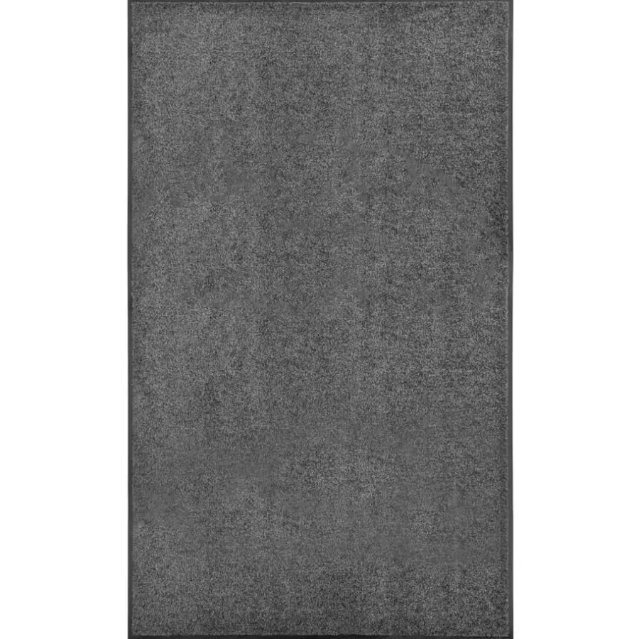 vidaXL - Mat - Antraciet - Stof - 90 x 150 cm