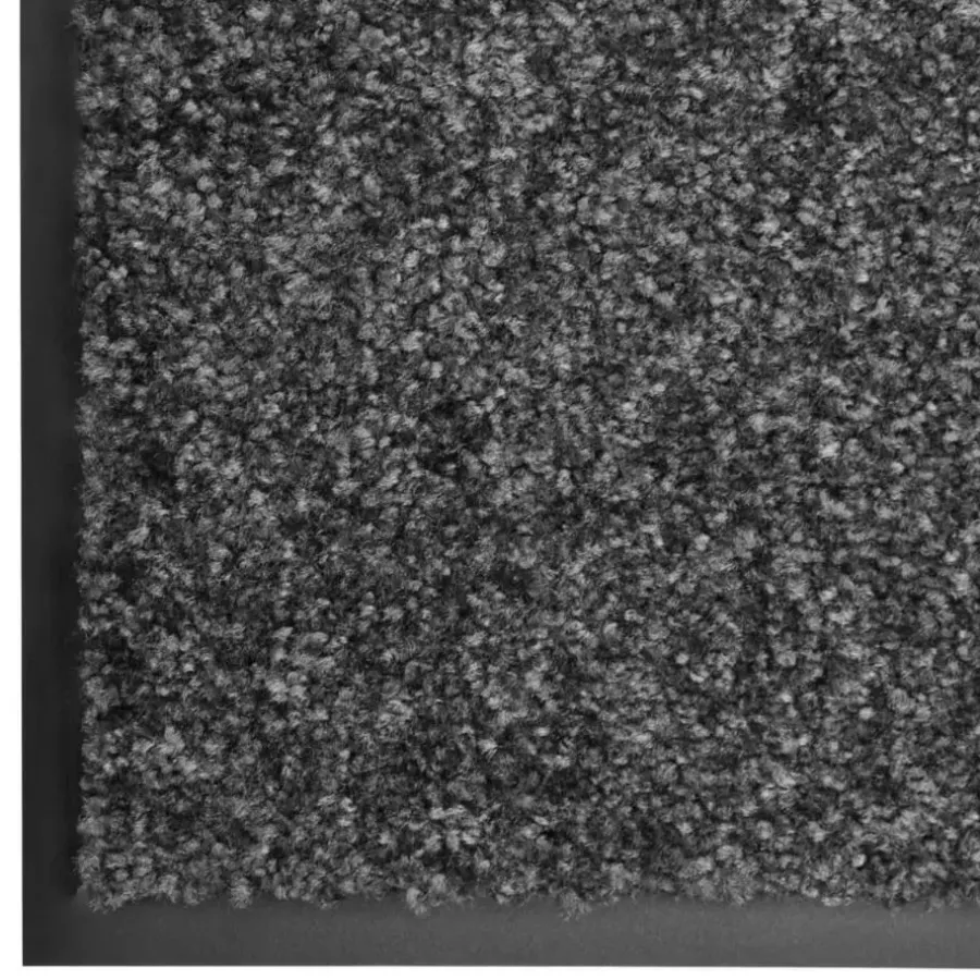vidaXL - Mat - Antraciet - Stof - 90 x 150 cm