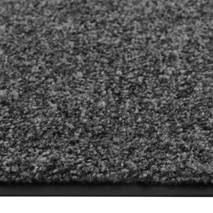 vidaXL - Mat - Antraciet - Stof - 90 x 150 cm