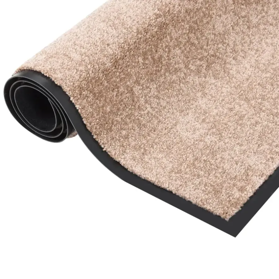Deurmatten-vidaXL - Mat - Beige - Polypropyleen - 80 x 120 cm