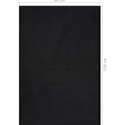 vidaXL - Mat - Zwart - Polypropyleen - 80 x 120 cm
