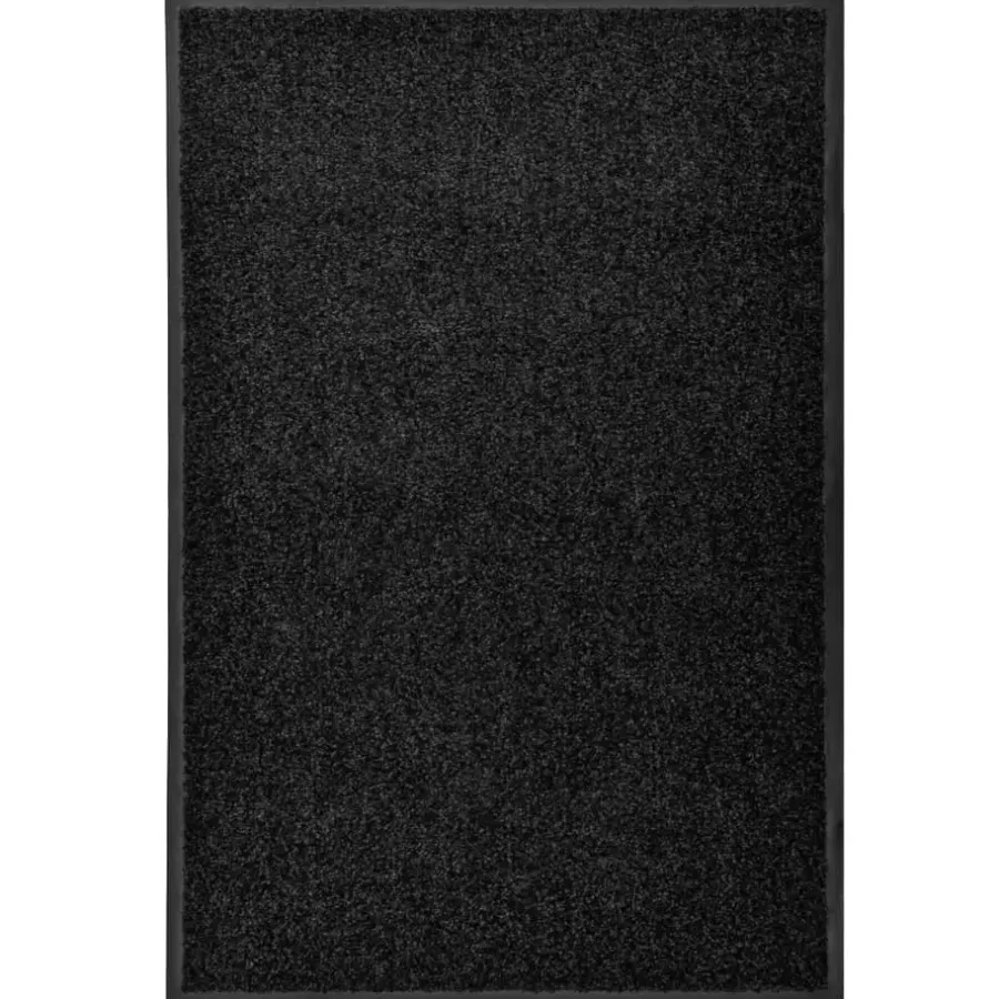 vidaXL - Mat - Zwart - Stof - 60 x 90 cm