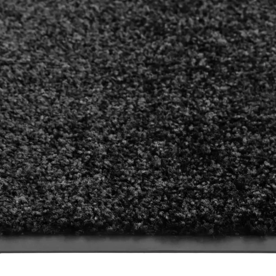 vidaXL - Mat - Zwart - Stof - 60 x 90 cm