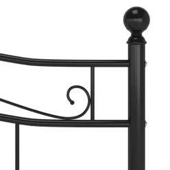 vidaXL - Meatlen bed frame - Zwart - Metaal - 140x200 cm