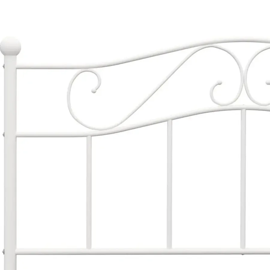 vidaXL - Metalen bed frame - Wit - 140x200 cm
