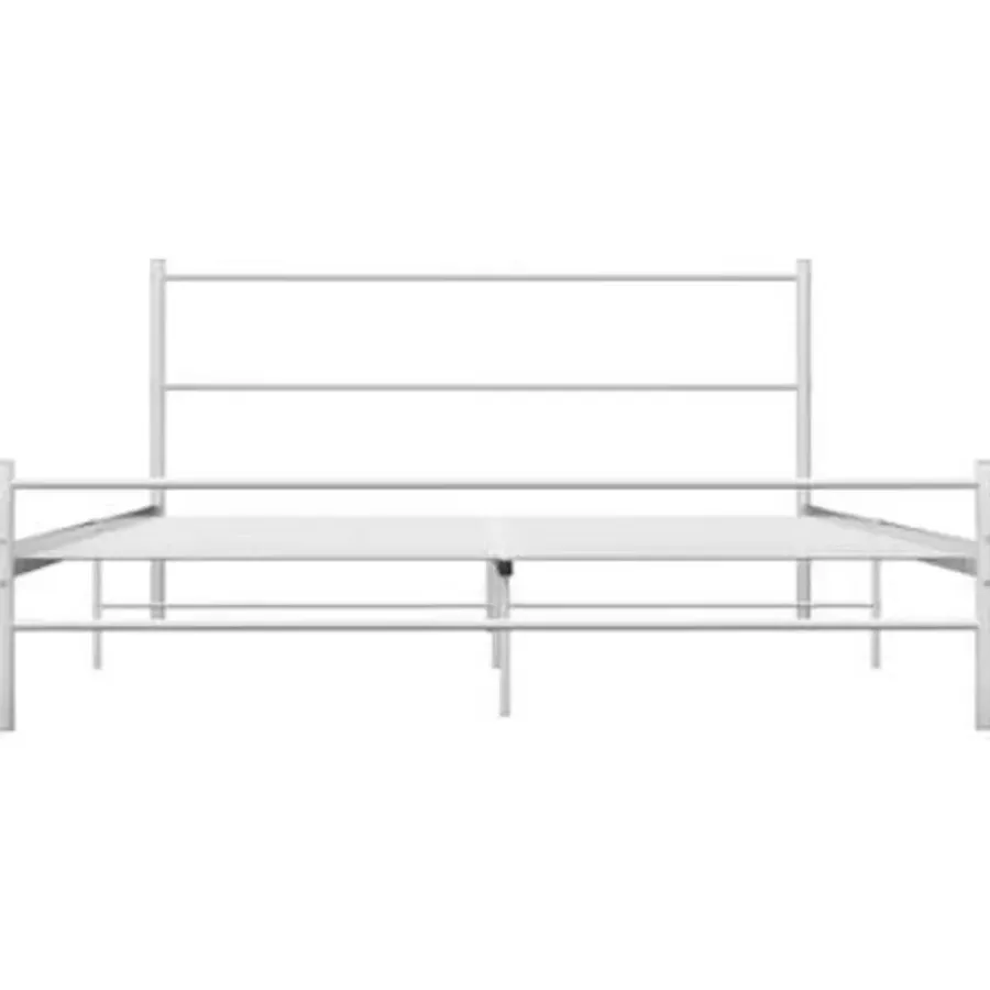 vidaXL - Metalen bed frame - Wit - 120x200 cm