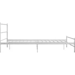 vidaXL - Metalen bed frame - Wit - 120x200 cm