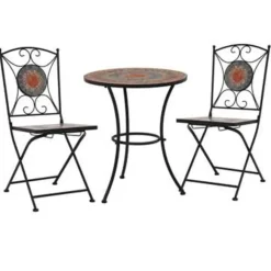 vidaXL - Mozaïek Bistroset - Oranje - Keramiek
