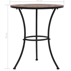 vidaXL - Mozaïek Bistroset - Oranje - Keramiek