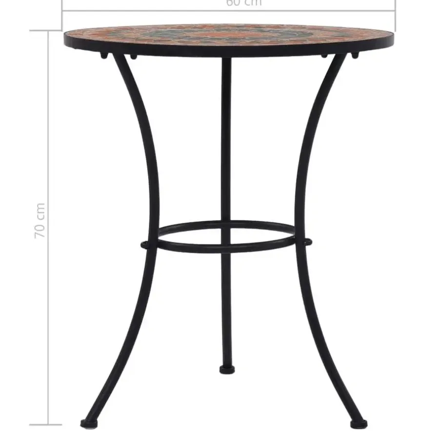 vidaXL - Mozaïek Bistroset - Oranje - Keramiek