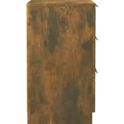 Nachtkastjes|Nachtkastjes-vidaXL - Nachtkastje - Bruin - Bewerkt hout - 2 stuks