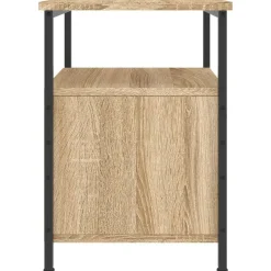 Nachtkastjes|Nachtkastjes-vidaXL - Nachtkastje - Bruin - Bewerkt hout