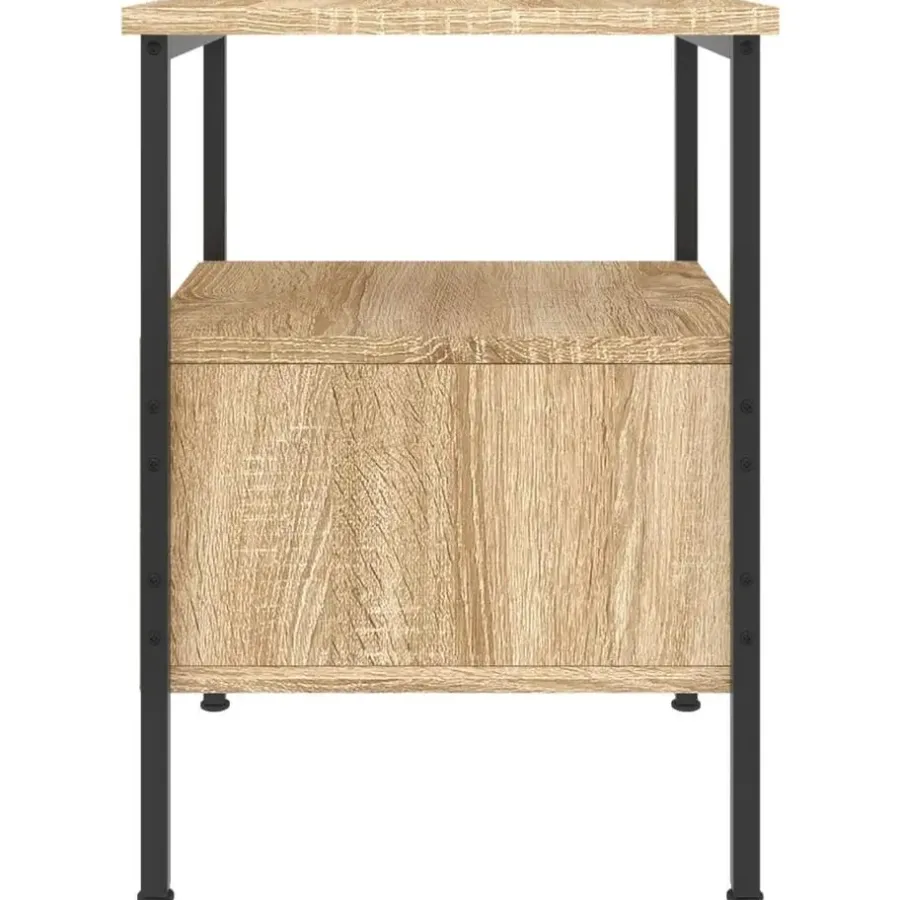 Nachtkastjes|Nachtkastjes-vidaXL - Nachtkastje - Bruin - Bewerkt hout