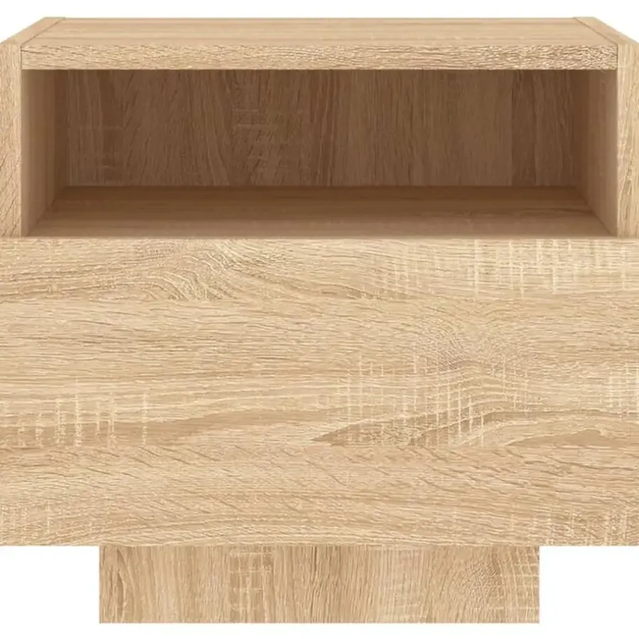 Nachtkastjes|Nachtkastjes-vidaXL - Nachtkastje - Bruin - Bewerkt hout - 2 stuks