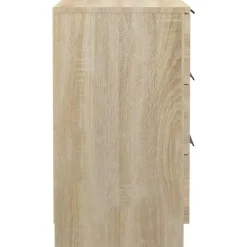 vidaXL - Nachtkastje - Bruin - Bewerkt hout - 2 stuks