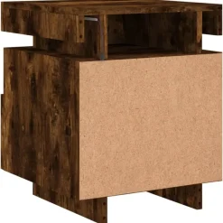 vidaXL - Nachtkastje - Bruin - Bewerkt hout - 2 stuks