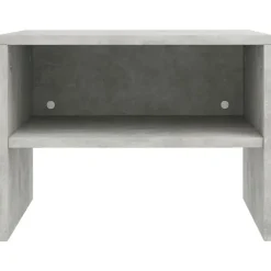 vidaXL - Nachtkastje - Grijs - Bewerkt hout - 2 stuks