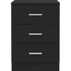 vidaXL - Nachtkastje - Zwart - Bewerkt hout - 2 stuks