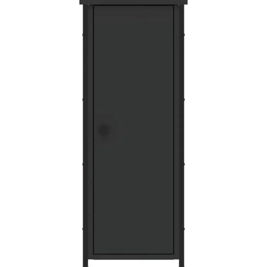 vidaXL - Nachtkastje - Zwart - Bewerkt hout - 2 stuks