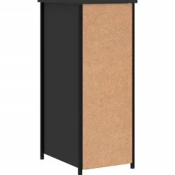 vidaXL - Nachtkastje - Zwart - Bewerkt hout - 2 stuks