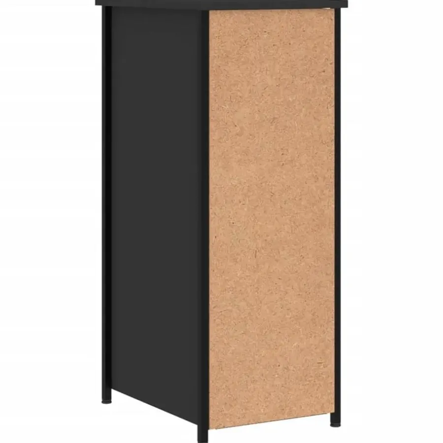 vidaXL - Nachtkastje - Zwart - Bewerkt hout - 2 stuks