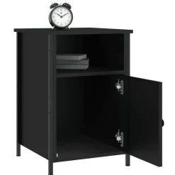 vidaXL - Nachtkastjes - Zwart - Bewerkt hout - 40 x 42 x 60 cm - 2 stuks