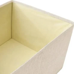 Opbergboxen-vidaXL - Opbergbox Opbergboxen - Crème - Stof