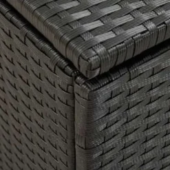 Kussenboxen-vidaXL - Opbergcontainer Voor Buiten - Zwart - Poly rattan - 100 x 50 x 50 cm